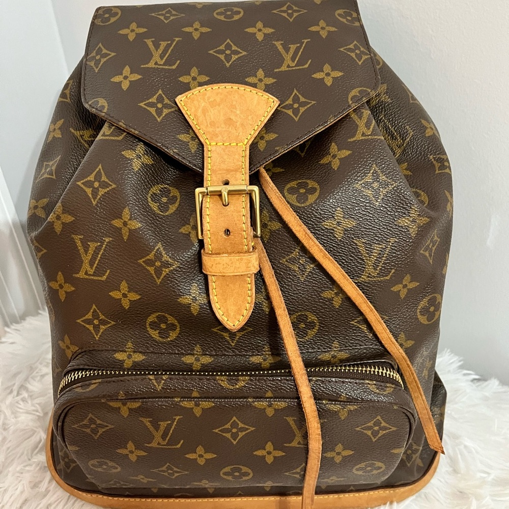 Louis Vuitton Brown and Tan Backpack